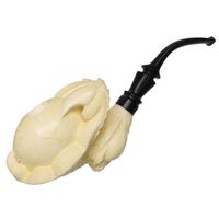 AKB Meerschaum Carved Dragon Claw Holding Egg (Kenan) (with Case)