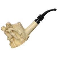 AKB Meerschaum Carved Faun and Nude (Kenan) (with Case)