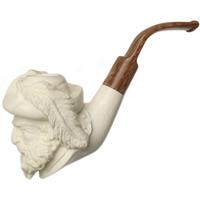 AKB Meerschaum Carved Bearded Man (Cevher) (with Case)