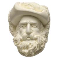 AKB Meerschaum Carved Bearded Man (Cevher) (with Case)