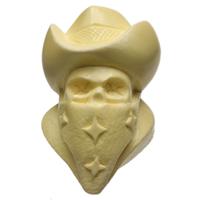 AKB Meerschaum Carved Cowboy Skull (Ali) (with Case)