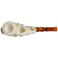 AKB Meerschaum Partially Rusticated Horn (Ali) (with Case)