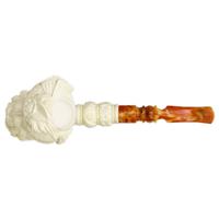 AKB Meerschaum Carved Bearded Man (Altay) (with Case)