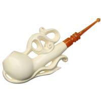 AKB Meerschaum Partially Rusticated Apple (Ali) (with Case)