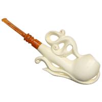 AKB Meerschaum Partially Rusticated Apple (Ali) (with Case)