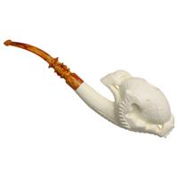 AKB Meerschaum Carved Dragon Claw Holding Egg (Ali) (with Case)