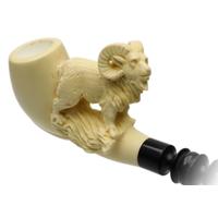 AKB Meerschaum Carved Ram (Kenan) (with Case)