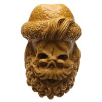 AKB Meerschaum Carved Bearded Skull (Altay) (with Case)