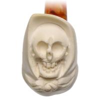 AKB Meerschaum Carved Grim Reaper (with Case)
