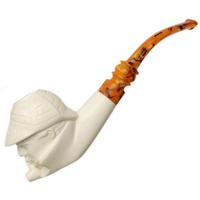 AKB Meerschaum Carved Sherlock Holmes & Watson (with Case)