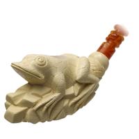 AKB Meerschaum Carved Frog (I. Baglan) (with Case)