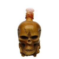 AKB Meerschaum Carved Hand Holding Skull (with Case)