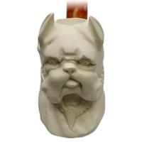AKB Meerschaum Carved Dog (with Case)