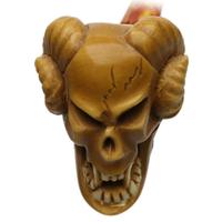 AKB Meerschaum Carved Devil Skull (Ali) (with Case)
