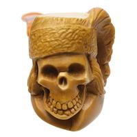 AKB Meerschaum Carved Indian Skull (Ali) (with Case)