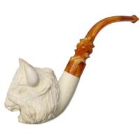 AKB Meerschaum Carved Buffalo (Ali) (with Case)