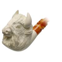 AKB Meerschaum Carved Buffalo (Ali) (with Case)