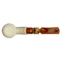 AKB Meerschaum Carved Floral Pickaxe (H. Ege) (with Case)