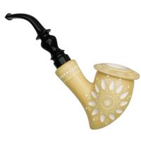 AKB Meerschaum Carved Calabash (H. Ege) (with Case)