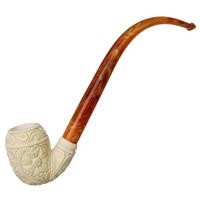 AKB Meerschaum Carved Rhodesian Churchwarden (H. Ege) (with Case)