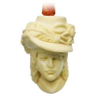 AKB Meerschaum Carved Lady with Hat (Kenan) (with Case)