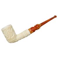 AKB Meerschaum Carved Billiard (H. Ege) (with Case)