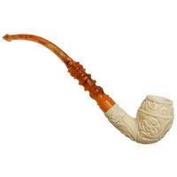 AKB Meerschaum Carved Floral Rhodesian (H. Ege) (with Case)