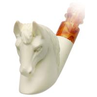 AKB Meerschaum Carved Horse (Ali) (with Case)