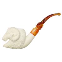 AKB Meerschaum Carved Ram (Ali) (with Case)