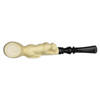 AKB Meerschaum Carved Mountain Lion (Kenan) (with Case)