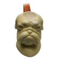 AKB Meerschaum Carved Bulldog (Kenan) (with Case)