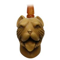 AKB Meerschaum Carved Dog (Kenan) (with Case)