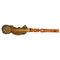 AKB Meerschaum Carved Leopard with Tree (Kenan) (with Case)