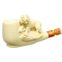 AKB Meerschaum Carved Lion (Kenan) (with Case)