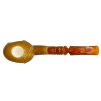 AKB Meerschaum Carved Bearded Skull (Kenan) (with Case)