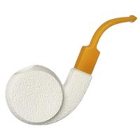 AKB Meerschaum Rusticated Blowfish (with Case)