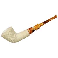 AKB Meerschaum Carved Floral Dublin (with Case)