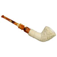 AKB Meerschaum Carved Floral Dublin (with Case)