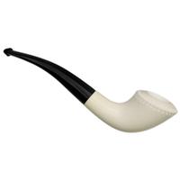 AKB Meerschaum Spot Carved Horn (with Case)