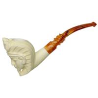 AKB Meerschaum Carved Egyptian Pharaoh (with Case)