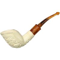 AKB Meerschaum Carved Floral Freehand (with Case)