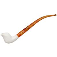 AKB Meerschaum Rusticated Freehand Churchwarden (with Case)