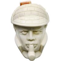 AKB Meerschaum Carved Sherlock Holmes & Watson (with Case)