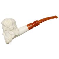 AKB Meerschaum Carved Bearded Man (with Case)