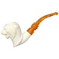 AKB Meerschaum Carved Bob Cat (with Case)