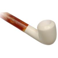 AKB Meerschaum Smooth Bent Dublin Churchwarden (with Case)