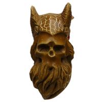 AKB Meerschaum Carved Viking Skull (with Case)