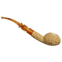 AKB Meerschaum Carved Floral Tomato (with Case)