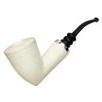 AKB Meerschaum Smooth Reverse Calabash Bent Dublin with Silver (with Case)