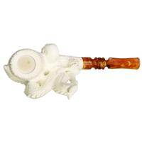 AKB Meerschaum Carved Dragon and Skull (Ali) (with Case)